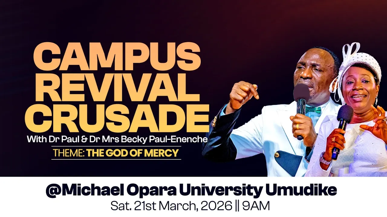 Dr. Paul Enenche Preaching - Campus Revival Crusade at Michael Okpara University, March 2026
