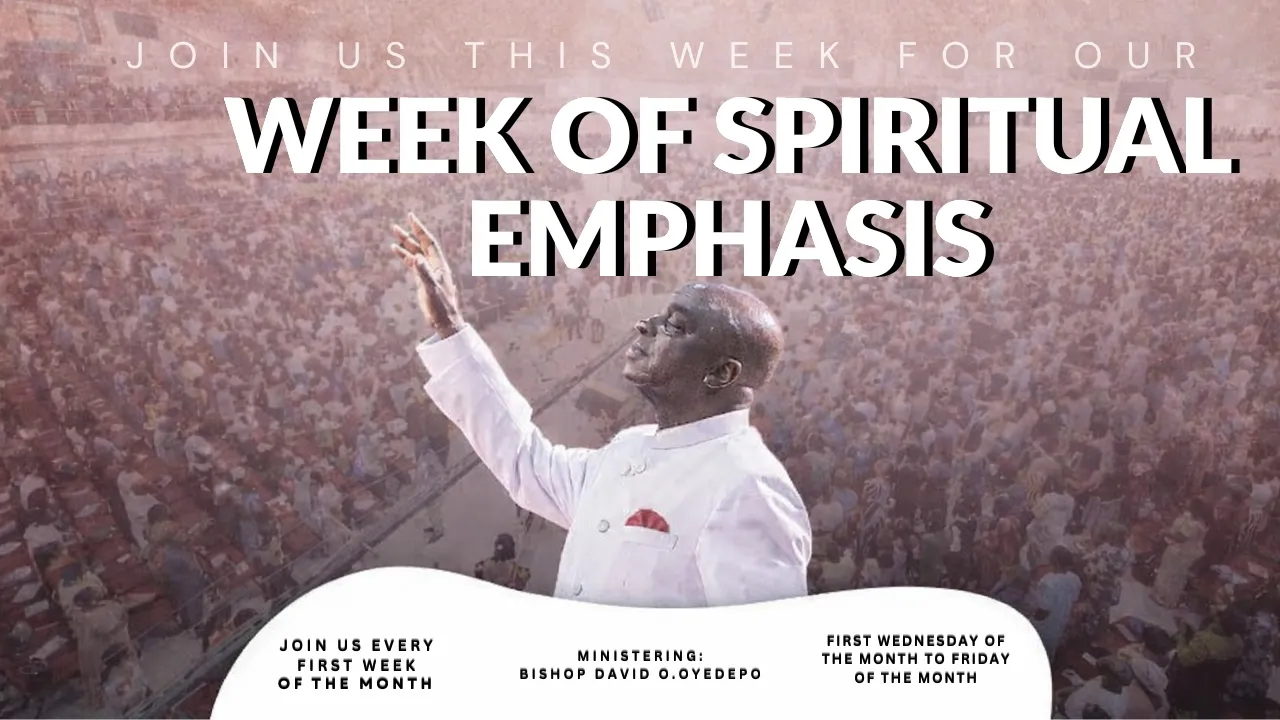 Bishop David Oyedepo Preaching - Day 1 Week of Spiritual Emphasis — Understanding How God Leads