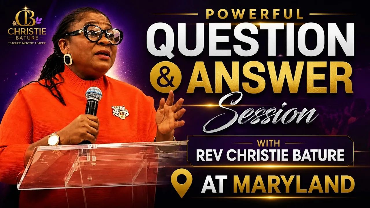 Rev. Christie Bature Preaching - Powerful Q and A Session in Maryland, USA