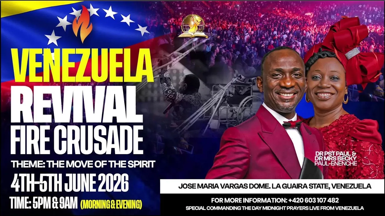 Dr. Paul Enenche Preaching - Venezuela Revival Fire Crusade