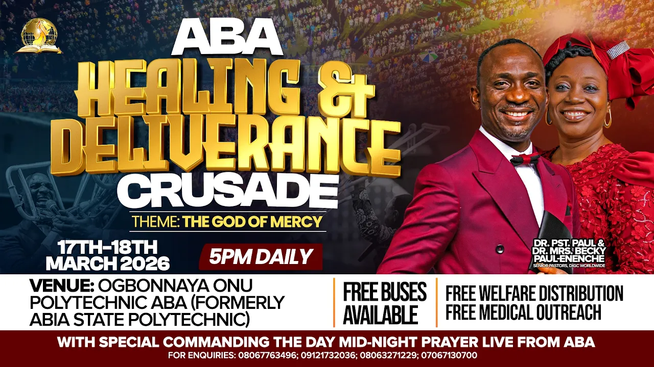 Dr. Paul Enenche Preaching - Aba Healing And Deliverance Crusade Day 2 Evening, March 2026